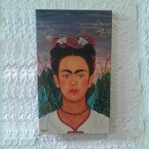 Cuadro Pintado A Mano  - Frida Kahlo 30cm X 50cm