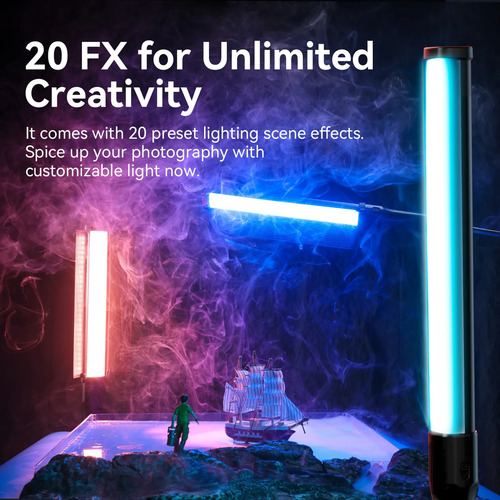 Espada LED Ulanzi Vl360 Rgb com barbatanas