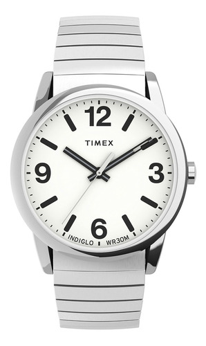 Timex Men's Easy Reader Bold 38 Mm Perfect Fit Correa De Ace