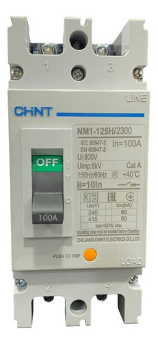 Breaker Chint Nm1/2-125h/100a 2x100 Amp 800v