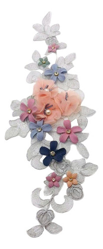 Etiqueta De Parche Bordado De Flores Para Ropa Chamarra