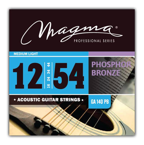 Encordado Acustica Magma Bronce Fosforado 12-54 M.l Ga140pb