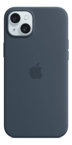 Case Silicone Magsafe Capa iPhone 15 Azul Tempestade