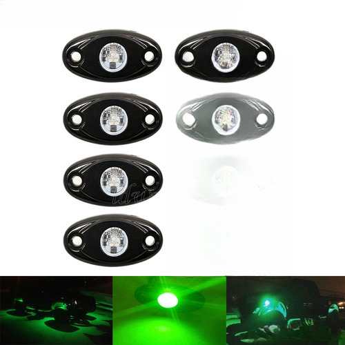 Cree Verde 8 X 9w Led Rock Neon Luz Rueda Jeep Off Road