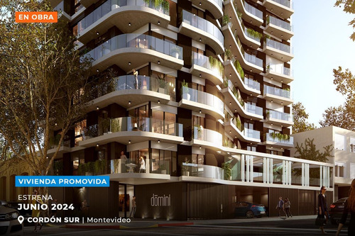 Imagen 6 de 19 de Domini Constituyente (1006) - Venta Apartamento Monoambiente En Cordón Sur - En Obra Estrena 2024
