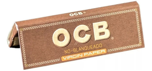 Combo De 5 Cajitas De Rolling Papers, Cueros Ocb Virgin #7