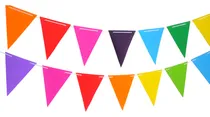 Comprar Banderines Guirnaldas En Cartulina Para Cumpleaños Fiestas