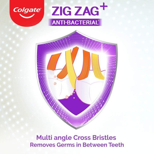 Cepillos De Dientes Colgate Zig Zag Anti-bacterial Pack X3