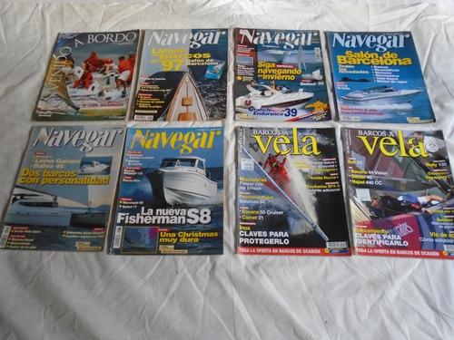 Lote 8 Revistas Navegar - Barcos A Vela - Bab. Oferta!