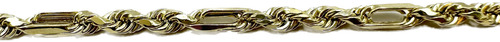 Pulsera De Hombre Torzal Figaro 3mm Oro 10k Duodeluxejoyas®