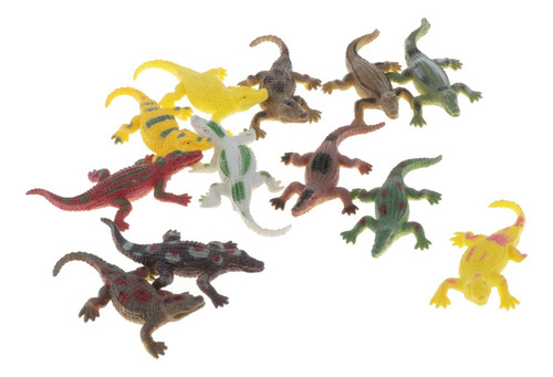 Figuras De Juguete De Animales Cocodrilo 12pieza