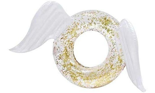 Inflable Flotador Con Alas Y Glitter Grande New Verano 2020