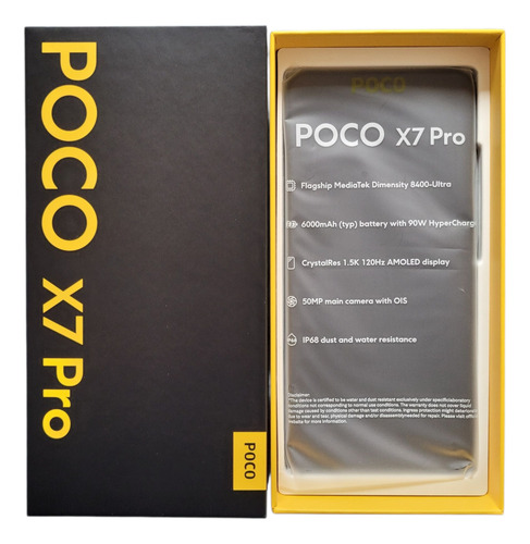 Xiaomi Poco X7 Pro 512/12ram 50mpx 120hz 90watts Oferta! Negro (Usado)