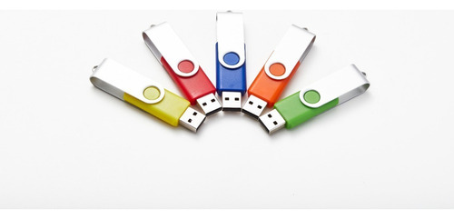 .. Pacote Com 20 Unidades Flash Usb 2.0 De 2 Gb Em 5 Cores