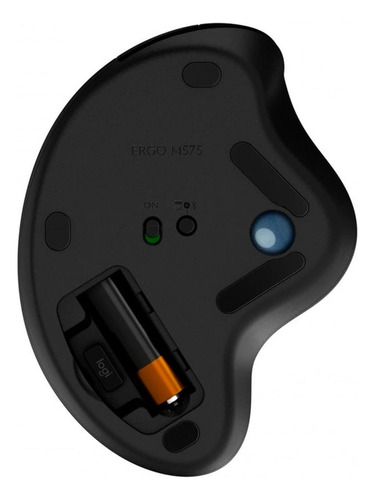 Mouse Trackball Inalámbrico Logitech Ergo M575 Negro Negro