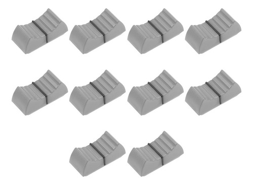 10 Perilla Empuje Plana Potenciómetro Corredera Recta Gris