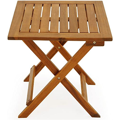 Mesa Auxiliar Adirondack De Madera De Acacia De 18x18 P...