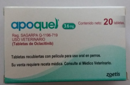 Apoquel Zoetis 3.6mg Caja Con 20 Tabs
