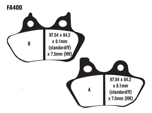 Balatas Tras Harley Davidson Flstfi Fat Boy 15th 2005