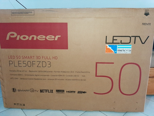 Television 50 Led Smart Full Hd 3d Pioneer