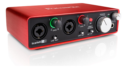 Focusrite Scarlett 2i2 2a Geração Interface De Áudio Lacrada