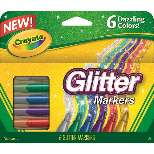 Crayola 6-count Glitter Marcadores