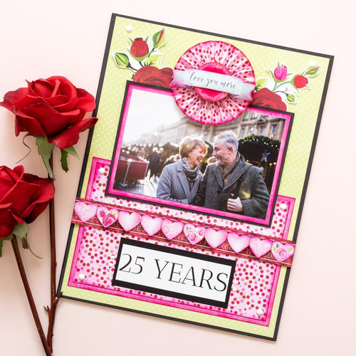 Block Papel 48 Hojas Amor San Valentin Corazon Rosa Scrapboo