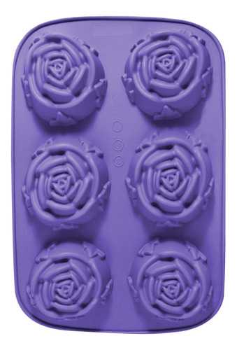 Molde De Silicon Corazon Reposteria Gelatina Hielo 1091 N* Color Rosa / Morado 10911