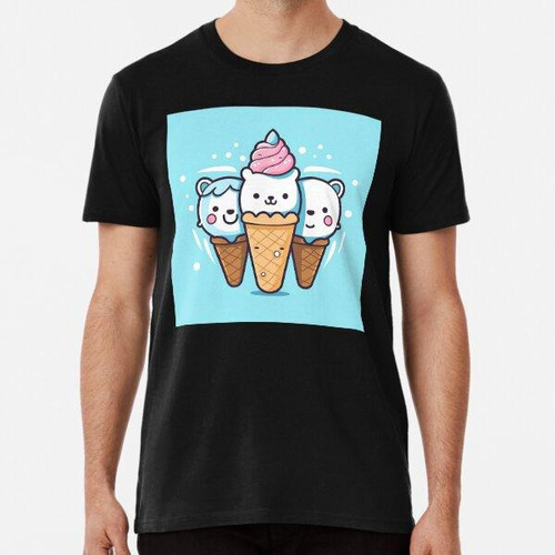 Remera Cucuruchos De Ositos Helados  Algodon Premium