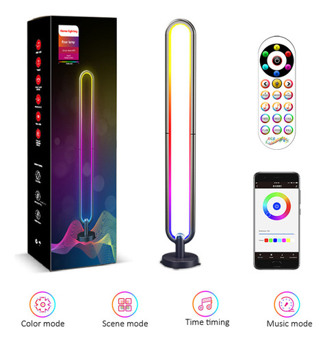 Lámpara De Pie E Graffiti, Lámpara De Esquina Bluetooth App,