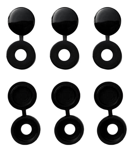 Tapa De Tornillo Con Bisagras Negro