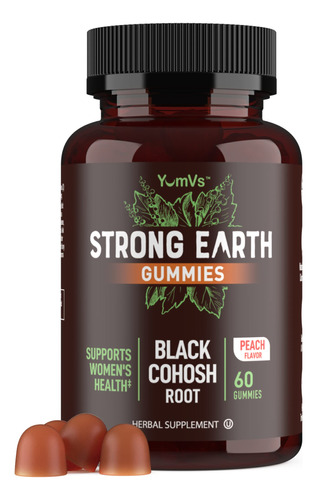 Strong Earth - Gomitas De Raz De Cohosh Negro De 50 Mg (60 U