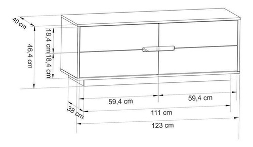 Rack Wild Branco 123 Cm
