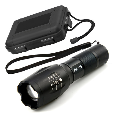 Linterna Led Tactica Zoom Potente Recargable Largo Alcance