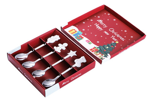 Juego De Cucharas De Café Para Tarta De Postre De Acero Inox