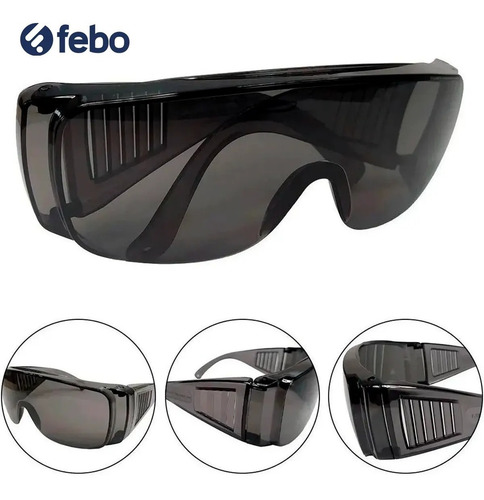 Imagen 2 de 8 de Lentes De Protección Trabajadores Acrílico Febo