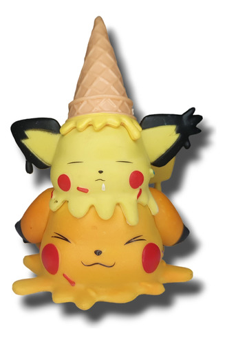 Figura Pokemon Pikachu Pichu Ice Cream Kawaii