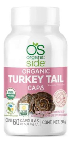 Turkey Tail Organic Side 60 Caps 30g