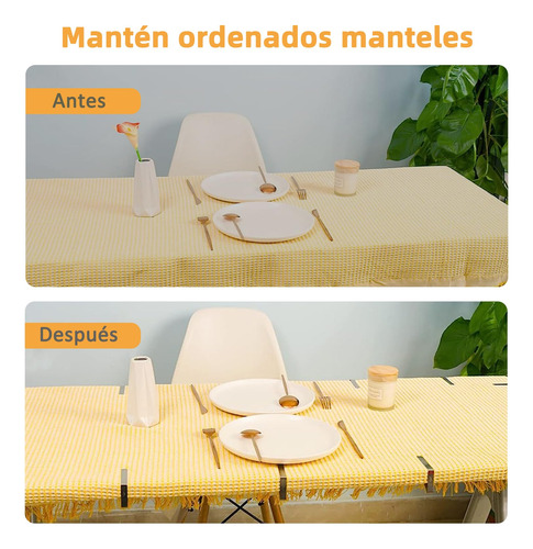 Clips Para Mantel Soporte De Acero Inoxidable Reutilizables