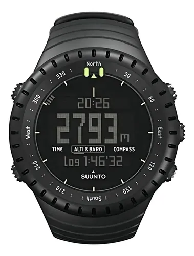Relógio de pulso digital Suunto All black com corria de elastômer...