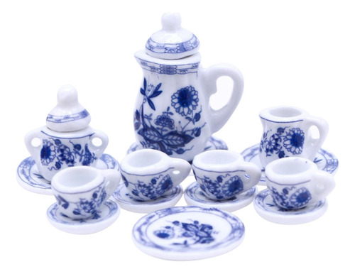 15x Casa De Muñecas Juego De Té En Miniatura Estilo A