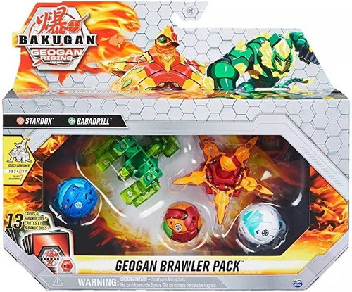 Bakugan  - Paquete De Brawler De Geogan Stardox Y Babadrill