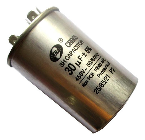 Motor Run 30uf 450vac 50 / 60hz Metalizado