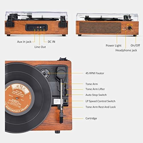 Tocadiscos Tocadiscos De Vinilo Con Bocinas Tu
