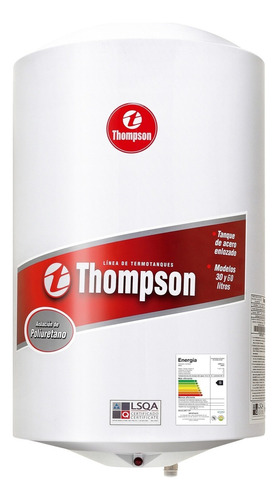 Calefon Termotanque Thompson By James 30 Ltrs