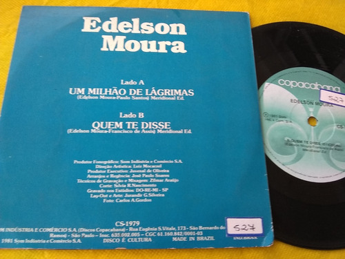 Edelson Moura Um Milhão De Lágrimas Quem Te Disse Compacto (Usado)