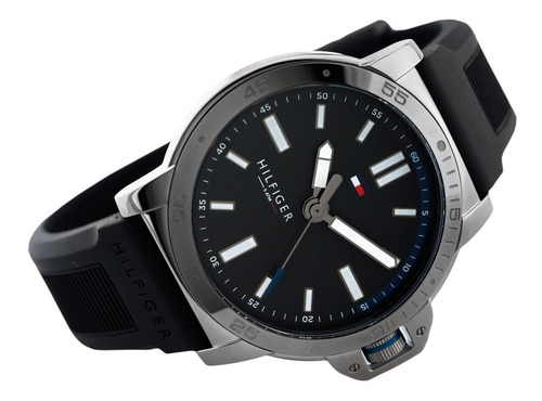 Relógio Tommy Hilfiger Masculino Borracha + Technos De Couro