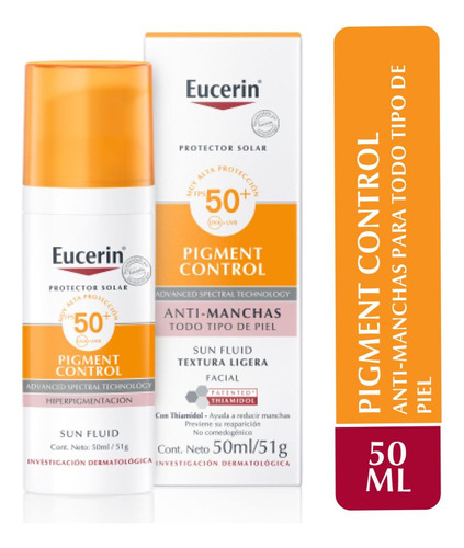Protector Solar Pigment Control Eucerin Fps 50+ 50ml