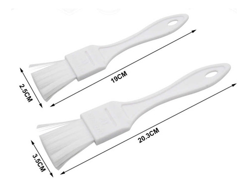 Set 2 Brochas De Cocina Y Reposteria Blanco