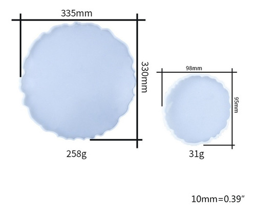 . Molde De Resina Epoxi De Cristal De Fundición De Silicona